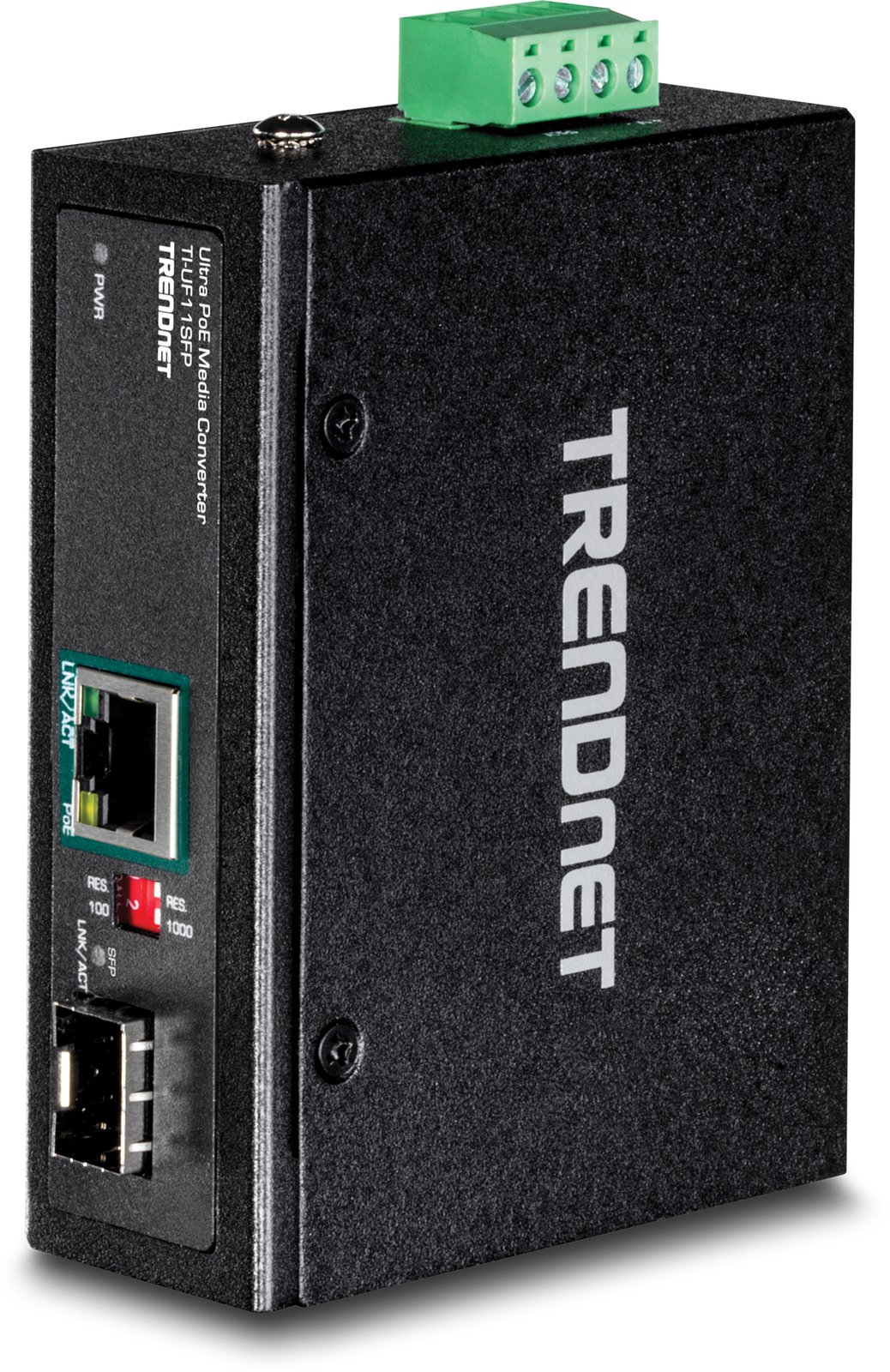 TRENDnet TI-UF11SFP - Medienkonverter - GigE - 10Base-T, 100Base-TX, 1000Base-T - RJ-45 / SFP (mini-GBIC)