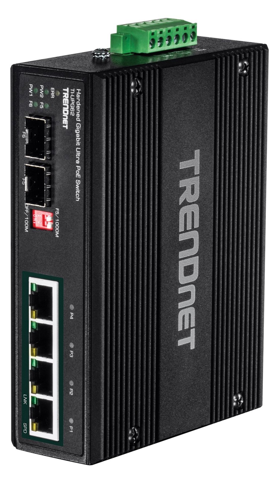 TRENDnet TI-UPG62 - Switch - unmanaged - 4 x 10/100/1000 (PoE+)