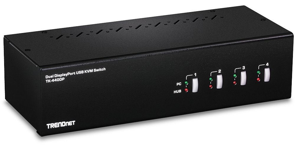 TRENDnet TK 440DP - KVM-/Audio-/USB-Switch - 4 x KVM/Audio/USB