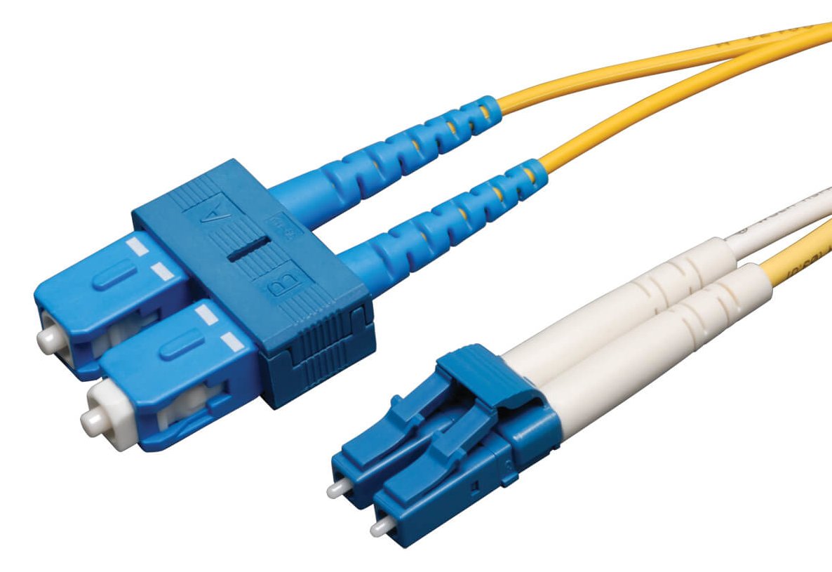 Tripp 3M Duplex Singlemode 9/125 Fiber Optic Patch Cable LC/SC 10' 10ft 3 Meter - Patch-Kabel - LC Single-Modus (M)