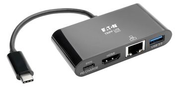 Tripp Eaton Tripp Lite Series USB C to HDMI Multiport Video Adapter Converter w/ USB-A Hub, USB-C PD Charging von LumaTech