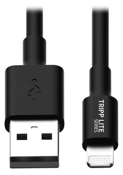 Tripp M100-10N-BK-10 USB-A-zu-Lightning-Synchronisierungs-/Ladekabel (Stecker/Stecker) – MFi-zertifiziert - schwarz von LumaTech