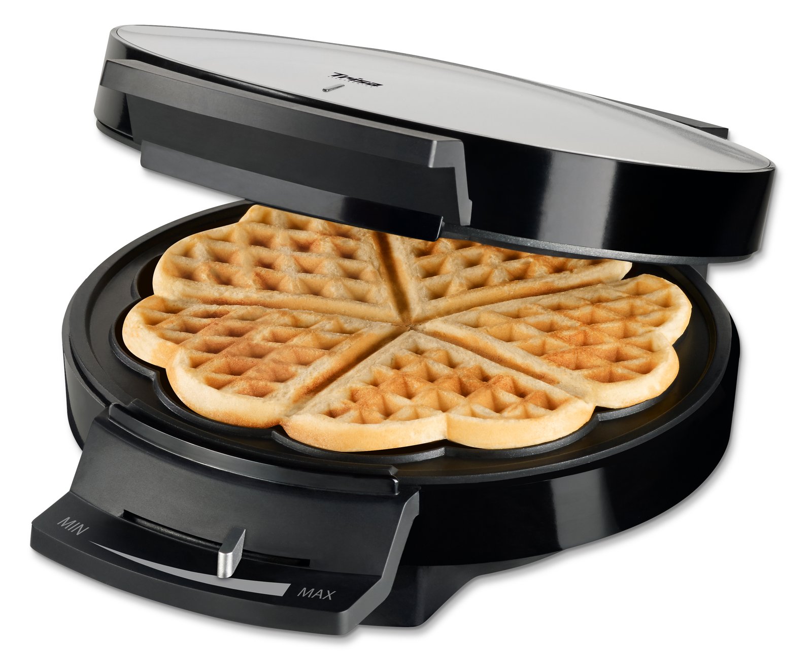 Trisa Waffle Pleasure - 1 Waffel(n) - Herz (Form) - Schwarz - Silber - 16 cm - 0,9 m - 1000 W