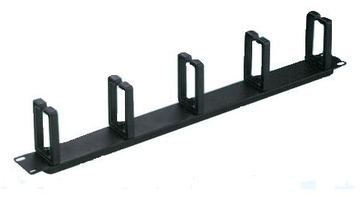 TRITON Kabelführungsplatte für Schaltschrank - Schwarz - 1U - 48.3 cm (19) von LumaTech