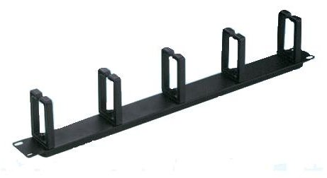 TRITON Kabelführungsplatte für Schaltschrank - Schwarz - 1U - 48.3 cm (19)