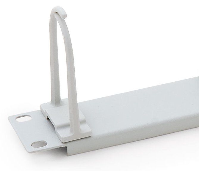 TRITON Rack-Kabelmanagementring (horizontal) - RAL 7035 - 1U - 48.3 cm (19)