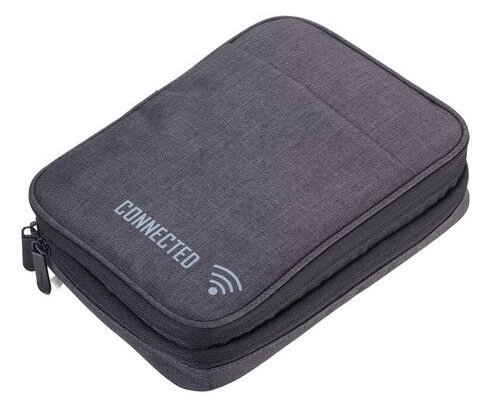 Troika Kabeltasche CONNECTED dunkelgrau