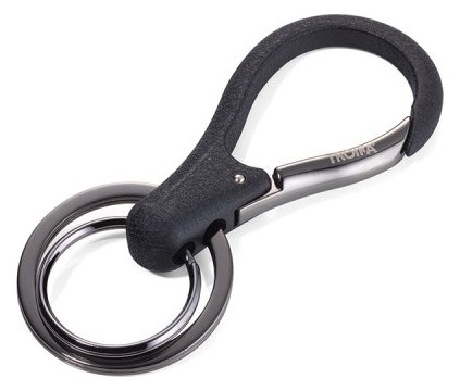 Troika KR17-09-GM - Schlüsselanhänger - Schwarz - Aluminium-Guss - 33 mm - 83 mm - 30 g