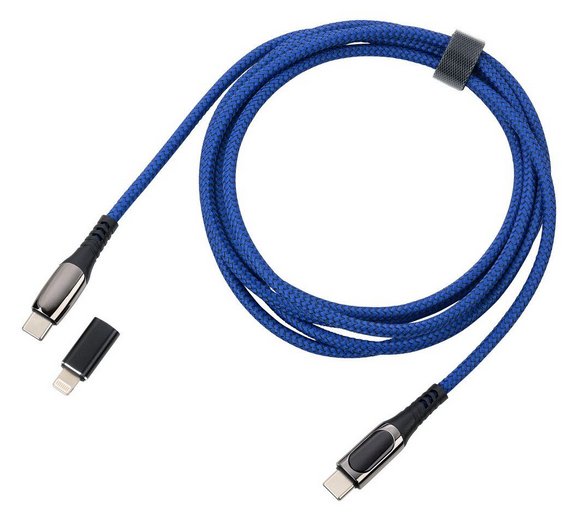 Troika Ladekabel SPEEDY XL blau - Kabel - Digital/Daten