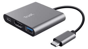 Trust Dalyx 3-in-1 Multiport USB-C Adapter - Dockingstation von LumaTech
