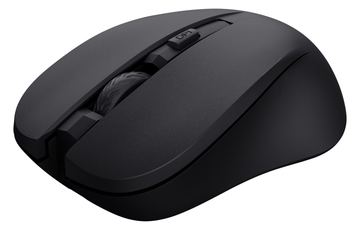 Trust Mydo - Maus - leise - rechts- und linkshändig - optisch - 4 Tasten - kabellos - 2.4 GHz - kabelloser Empfänger - Schwarz von LumaTech