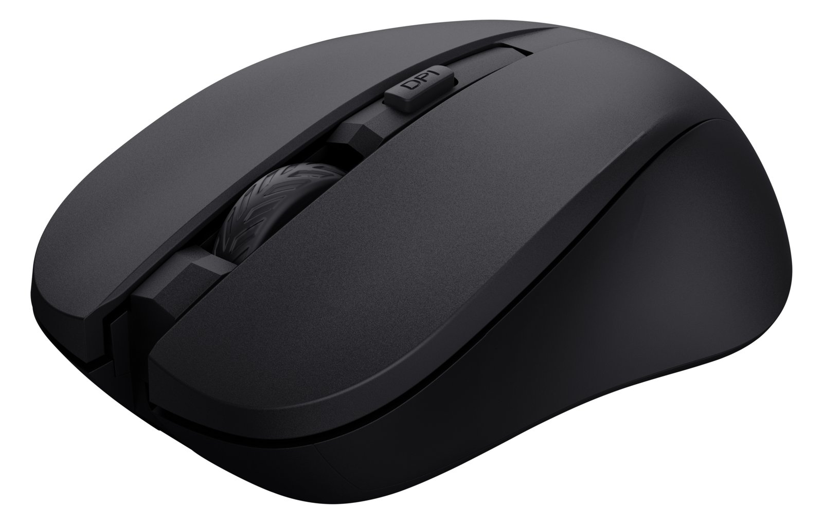 Trust Mydo - Maus - leise - rechts- und linkshändig - optisch - 4 Tasten - kabellos - 2.4 GHz - kabelloser Empfänger - Schwarz
