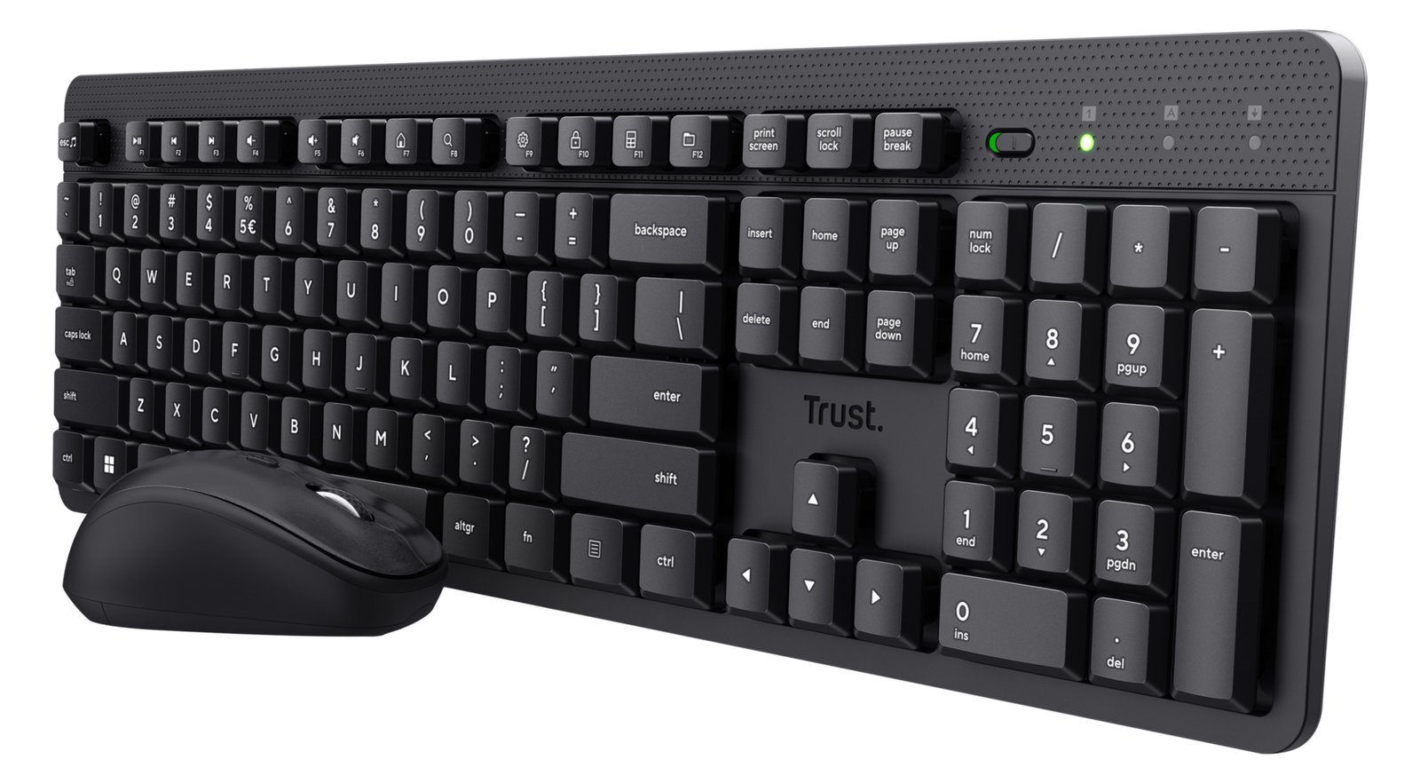 Trust ODY II WL KEYBOARD MOUSE BLK - TL: Deutsch, QWERTZ