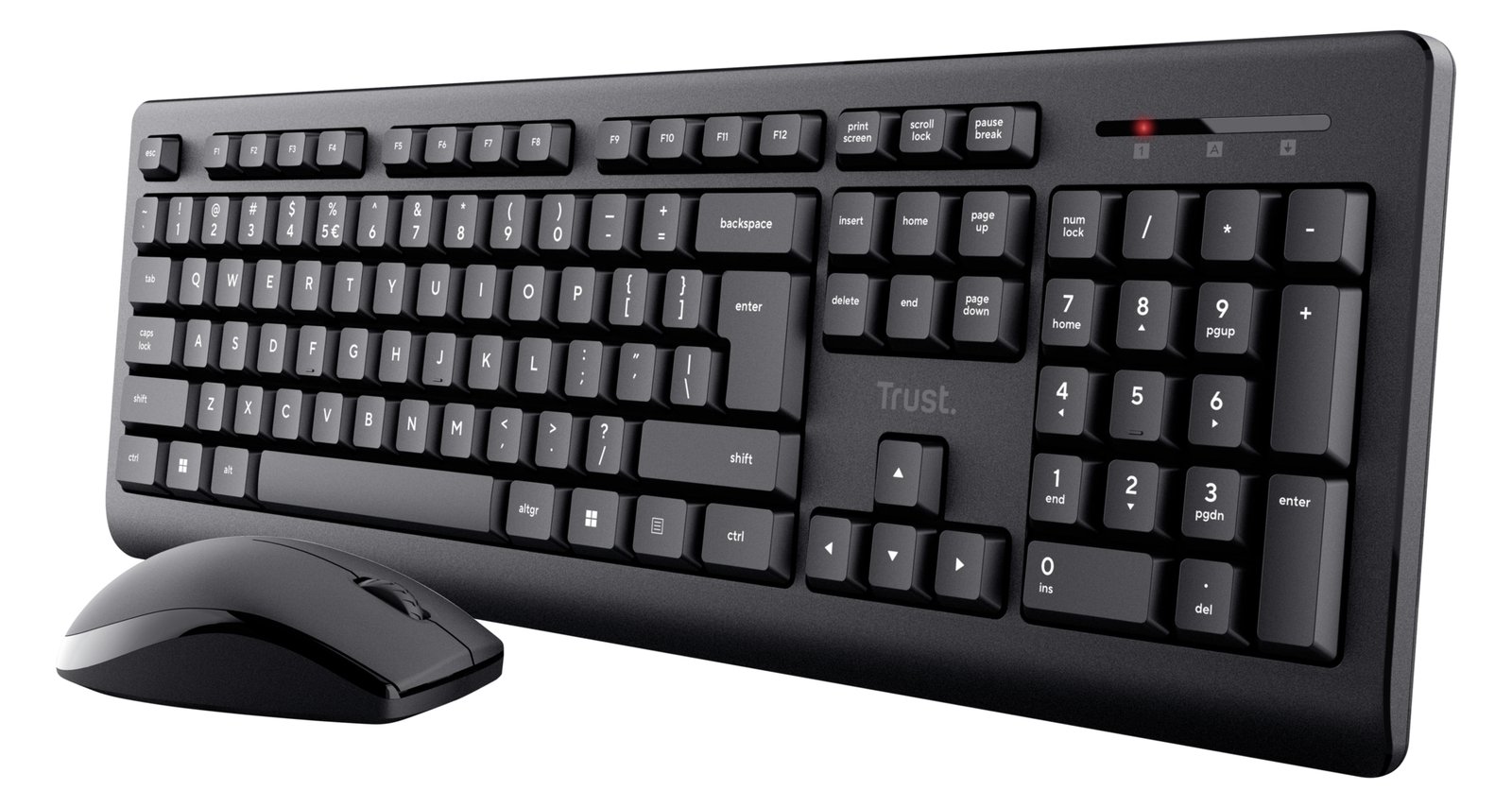 Trust Primo Funk Tastatur Maus-Set Schwarz - TL: Deutsch, QWERTZ