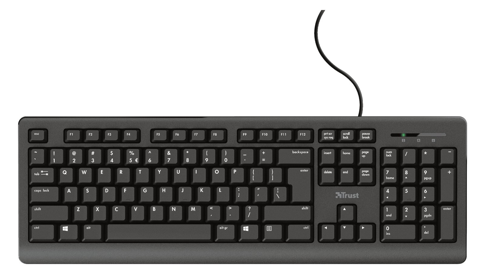 Trust TK-150 - Tastatur - USB - TL: Deutsch, QWERTZ