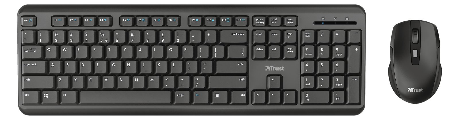 Trust TKM-350 - Tastatur-und-Maus-Set - kabellos - TL: Deutsch, QWERTZ