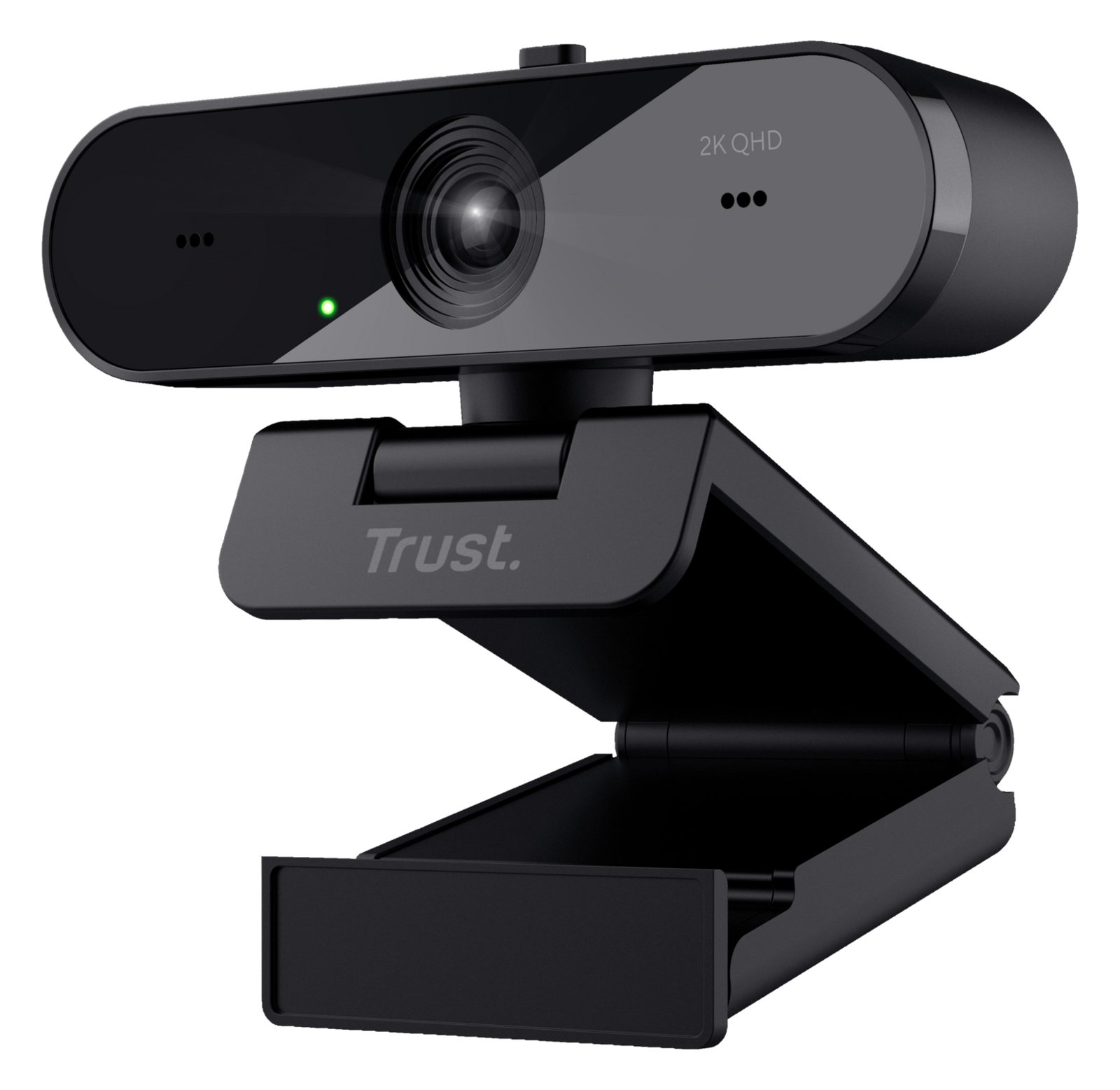 Trust TW-250 QHD Webcam 2560 x 1440 Pixel Standfuß, Klemm-Halterung