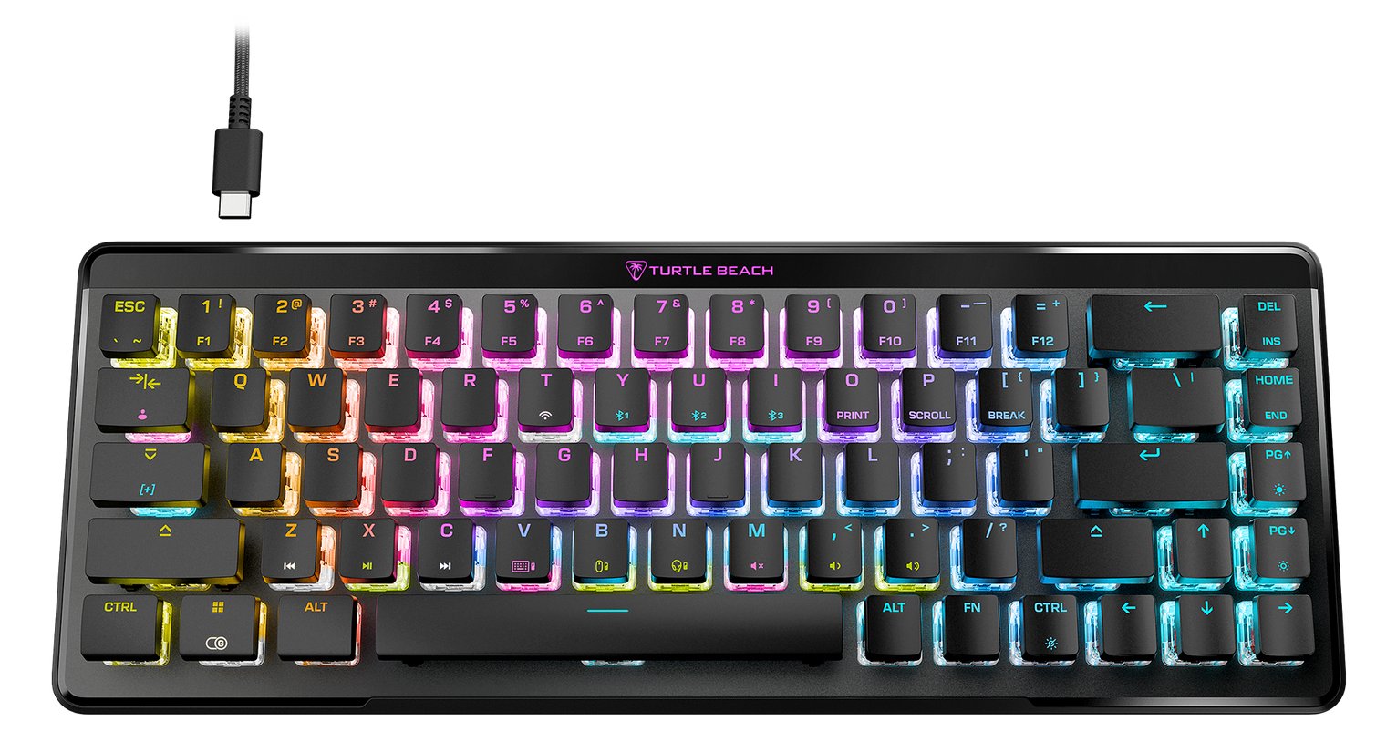 Turtle Beach Vulcan II Mini Air Gaming-Tastatur Schwarz - Tastatur - Optisch - TL: Deutsch, QWERTZ
