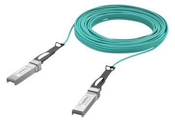UbiQuiti 10GBase-AOC direct attach cable - SFP+ zu SFP+ - 20 m - 3 mm - Glasfaser - Active Optical Cable (AOC) von LumaTech