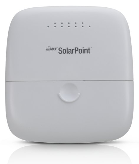 Ubiquiti SunMAX SolarPoint - Einzelband (2,4GHz) - Ethernet/LAN - Weiß