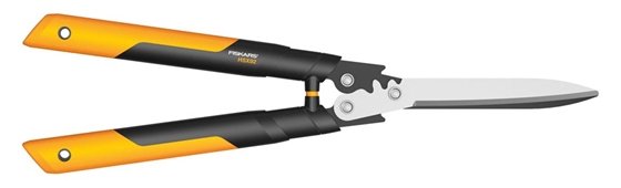 Fiskars PowerGear X Getriebe-Heckenschere HSX92 - Schwarz - Orange - Gerade Klinge - Aluminium - 63 cm - 808 g