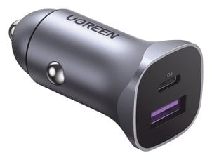Ugreen A+C Dual-Port Car Charger PD30W+SCP22.5W