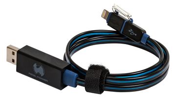 Ultron RealPower floating cable 2in1 - Lade-/Datenkabel - Blau von LumaTech