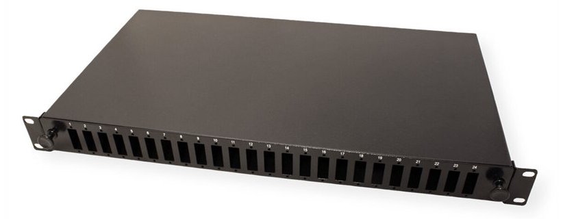 VALUE 19-Spleißbox 24xSC-DX/LC-Quad 1HE schwarz