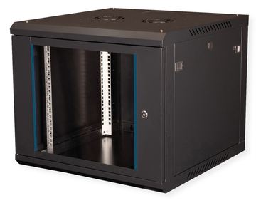 VALUE 19-Zoll Wandgehäuse 600x600mm schwarz Bausatz - Wandgehäuse von LumaTech