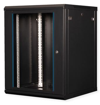 VALUE 19-Zoll Wandgehäuse 600x600mm schwarz Bausatz - Wandgehäuse von LumaTech