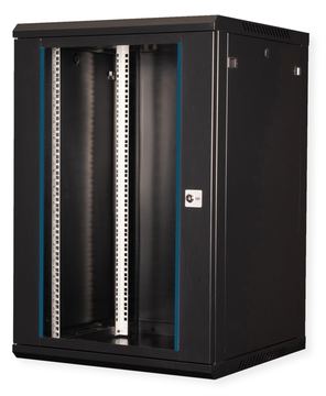 VALUE 19-Zoll Wandgehäuse 600x600mm schwarz Bausatz - Wandgehäuse von LumaTech