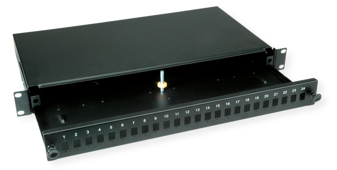 VALUE 21990651 - 19'' Spleißbox 1 HE 24x SC Simplex LC Duplex