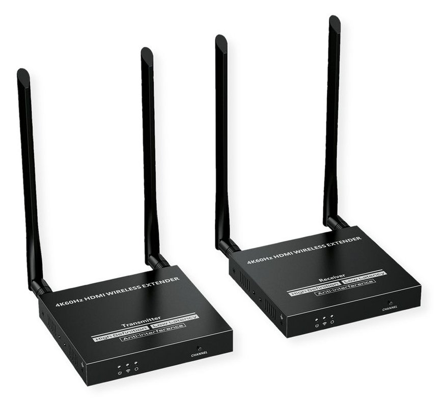 VALUE HDMI 4K Wireless-Kit TX+RX HDMI-Sender u. -Empfänger bis 50m - Kabel-/Adapterset - Digital/Display/Video