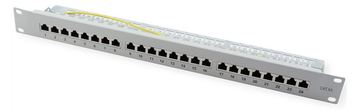 VALUE Kat.6A Class EA 19-Patchpanel 24 P geschirmt grau 26.99.0365 - Patch-Panel von LumaTech