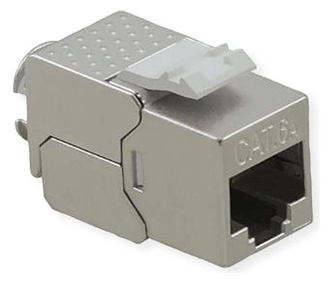VALUE Keystone Kat.6A/Kl.EA RJ45 geschirmt Super Slim