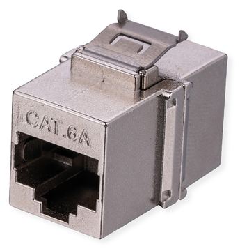 VALUE RJ45 Kupplung geschirmt Kat.6A silber kurz von LumaTech