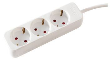 VALUE Steckdosenleiste - Wechselstrom 250 V - 3600 Watt - Eingabe, Eingang CEE 7/4 - Ausgangsanschlüsse: 3 (3 x CEE 7/4) von LumaTech