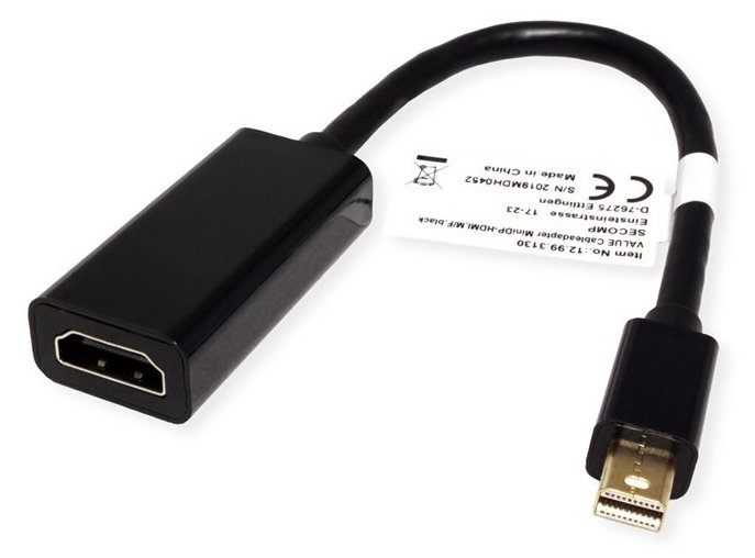 VALUE Videoadapter - Mini DisplayPort männlich zu HDMI weiblich
