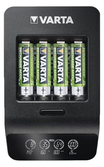 Varta LCD SMART CHARGER+ - 1,5 Std. Batterieladegerät - (für 4xAA/AAA)