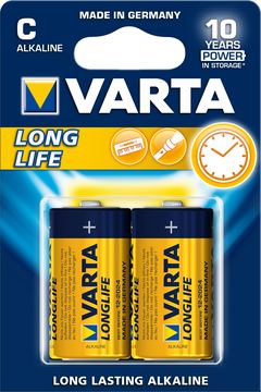 Varta Longlife 04114 - Batterie 2 x C - Alkalisch von LumaTech