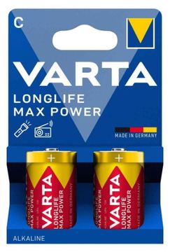 Varta Longlife Max Power C Blister 2 - Batterie - Baby (C) von LumaTech