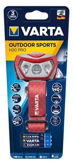 Varta Outdoor Sports H20 PRO - Stirnlampe - LED