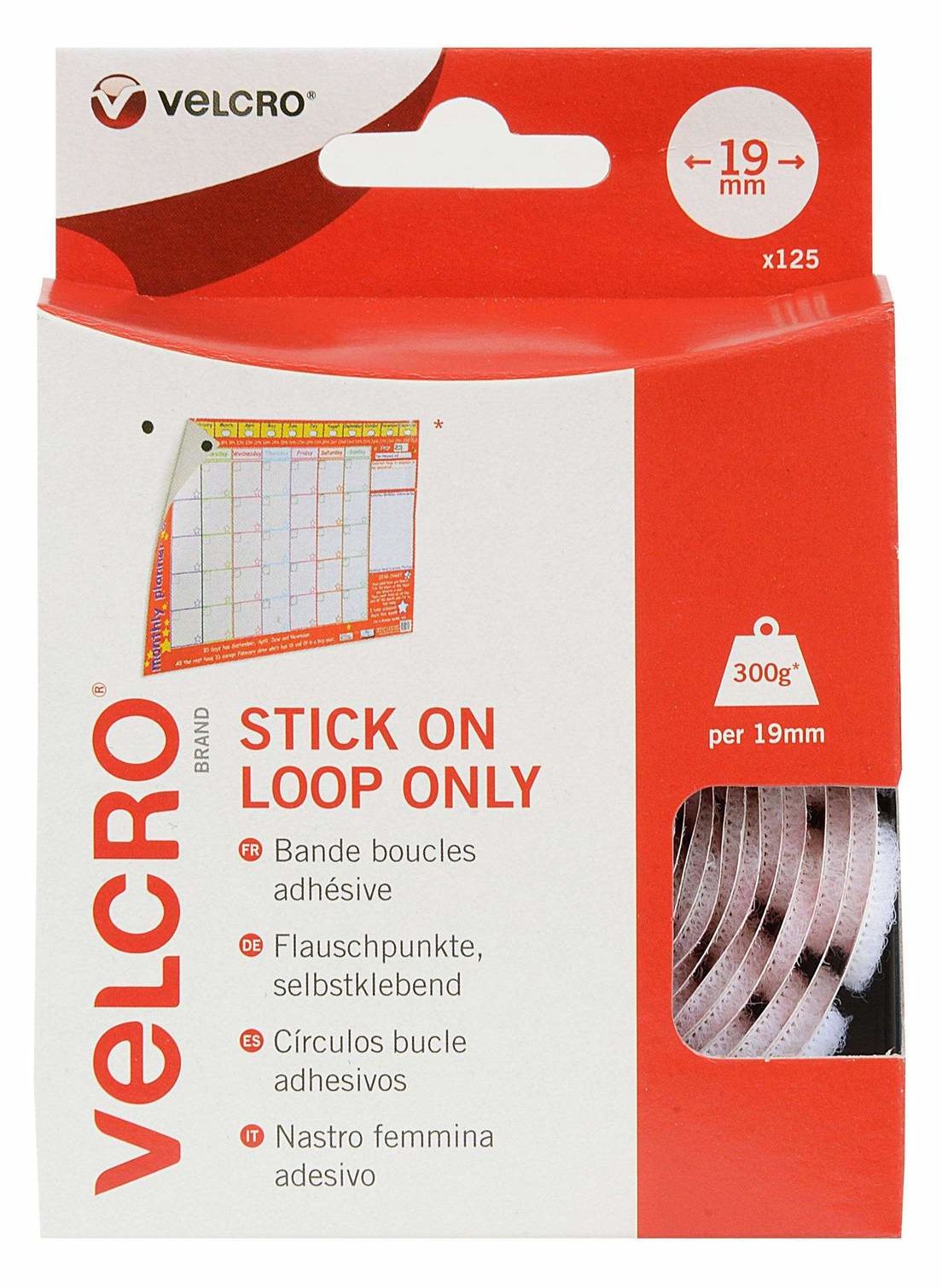 VELCRO VEL-EC60232 - Weiß - 19 mm - 125 Stück(e)