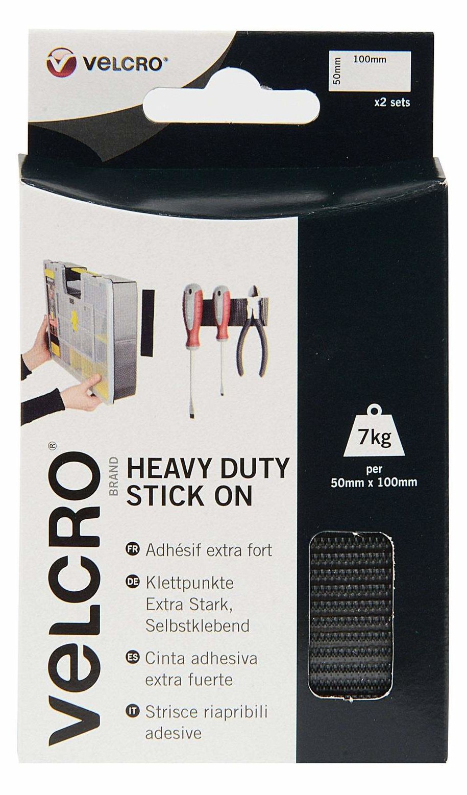 VELCRO VEL-EC60239 - Schwarz - 50 mm - 100 mm - 2 Stück(e)
