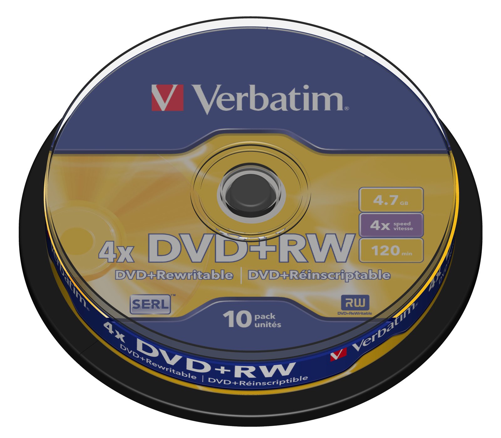 Verbatim 10 x DVD+RW - 4.7 GB (120 Min.) 4x