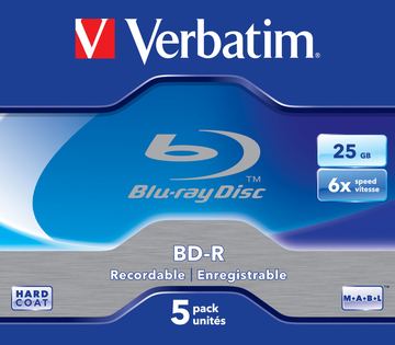 Verbatim 5 x BD-R - 25 GB 6x - Jewel Case (Schachtel) von LumaTech