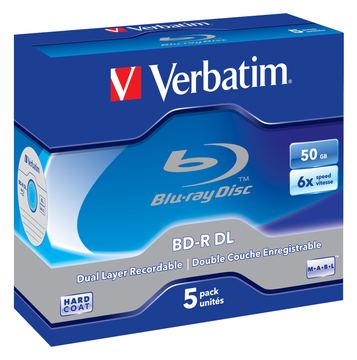Verbatim 5 x BD-R DL - 50 GB 6x - Jewel Case (Schachtel) von LumaTech