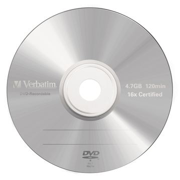 Verbatim 5 x DVD-R - 4.7 GB 16x - mattsilber - Jewel Case (Schachtel) von LumaTech