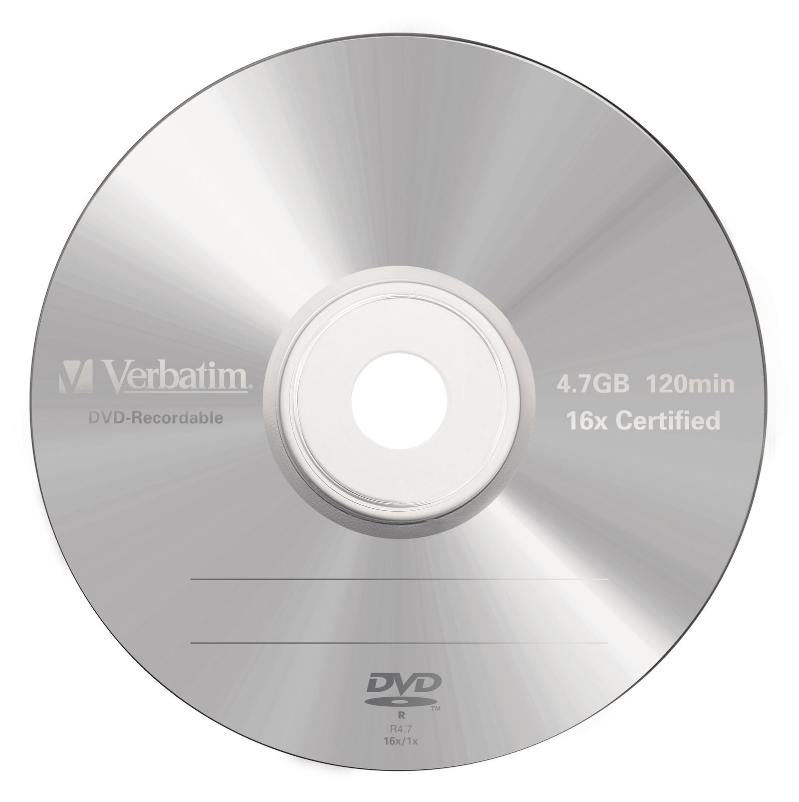 Verbatim 5 x DVD-R - 4.7 GB 16x - mattsilber - Jewel Case (Schachtel)