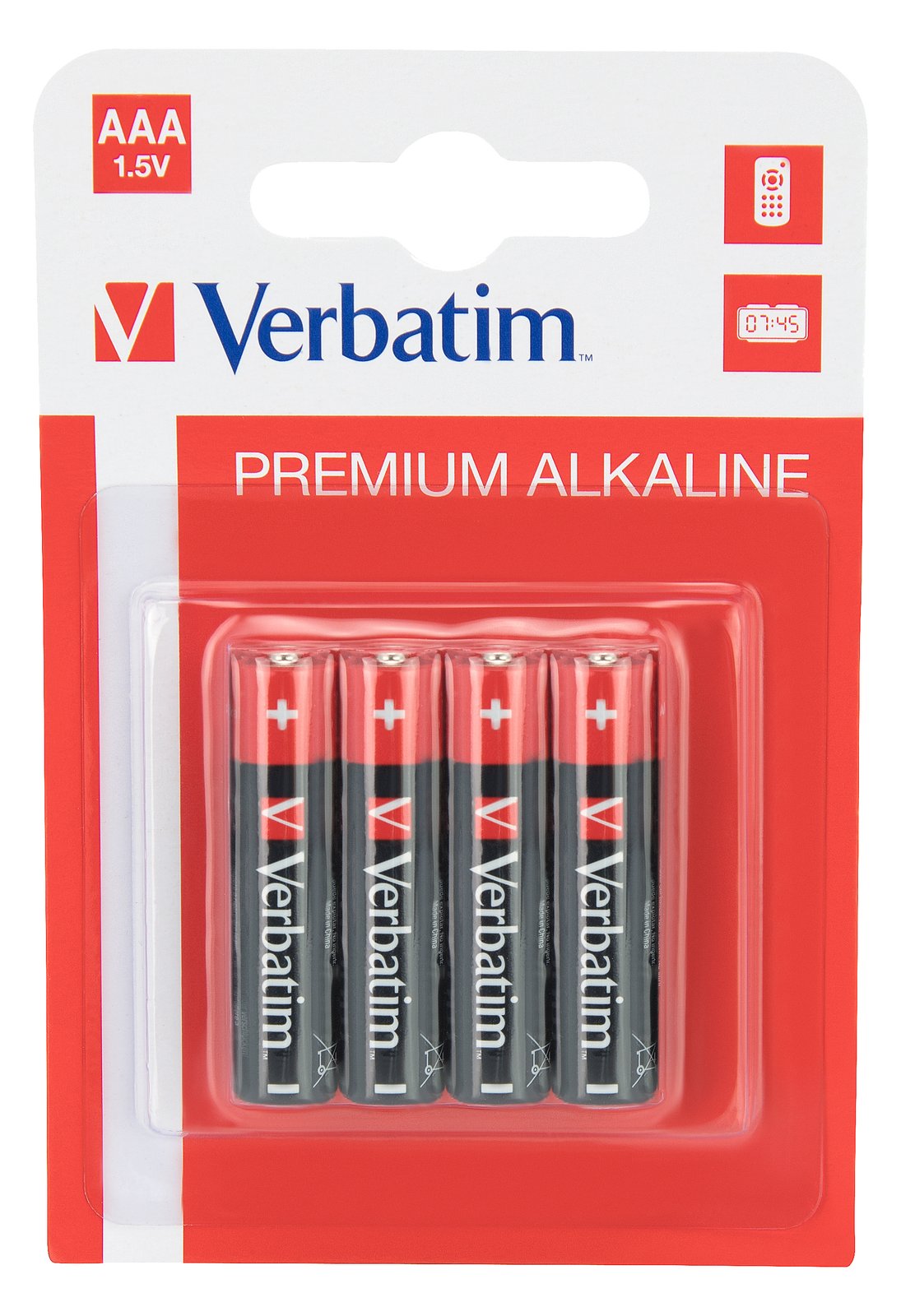 Verbatim Batterie 4 x AAA - Alkalisch